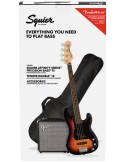 SQUIER PACK AFFINITY PRECISION BASS PJ LRL 3TS