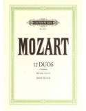 MOZART,W.A. 12 Duos K496a para 2 violines